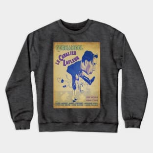 Fernandel - The Cavalier Lafleur - MOVIE POSTER - Retro - Vintage Crewneck Sweatshirt